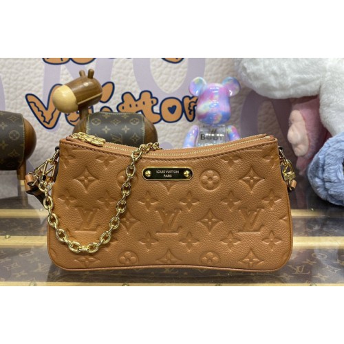 Louis Vuitton M11916 Liv Pochette Bag in Cognac Monogram Empreinte leather
