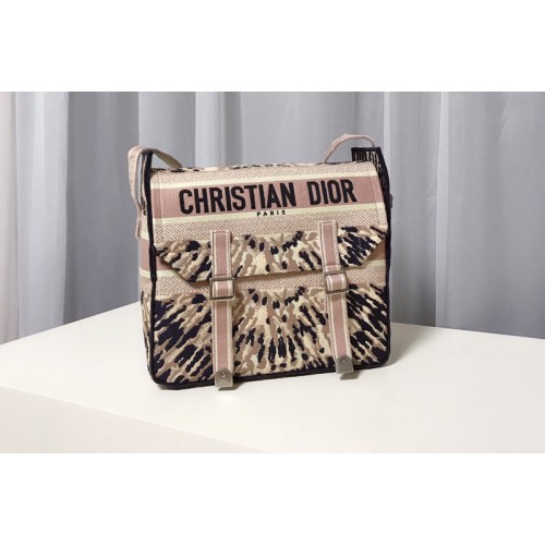Christian Dior M1291 Diorcamp Bag in Dior Embroidery