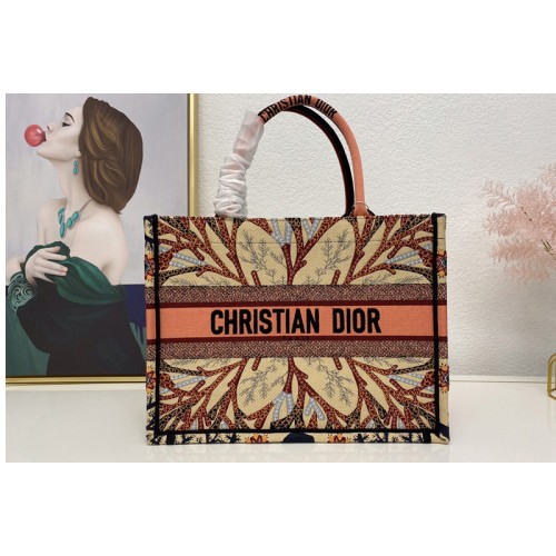 Christian Dior M1296 Small Dior Book Tote Bag in Dior Embroidery Christian Dior M1296 Small Dior Book Tote Bag in Dior Embroidery