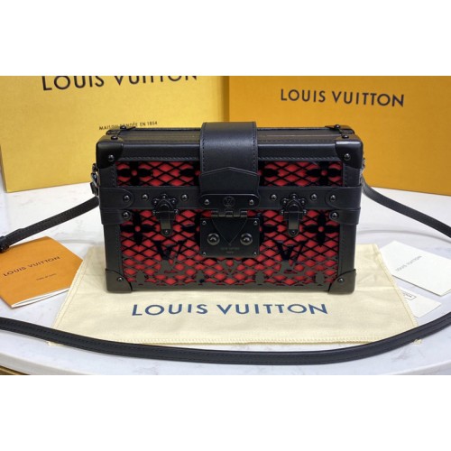 Louis Vuitton M20353 Petite Malle handbag in Black Patent calfskin