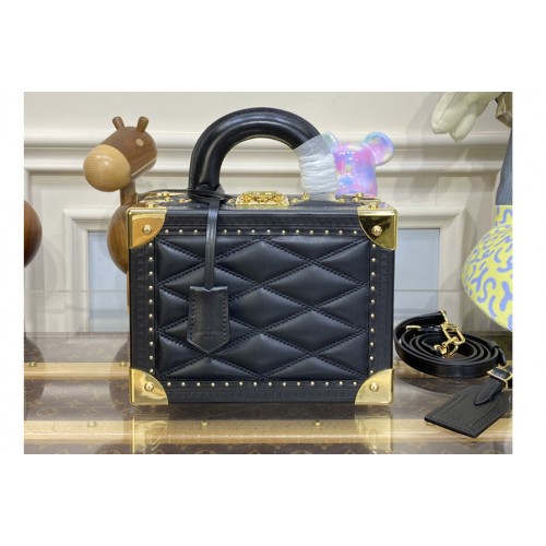 Louis Vuitton M20468 Valisette Tresor 20 Box in Black Leather