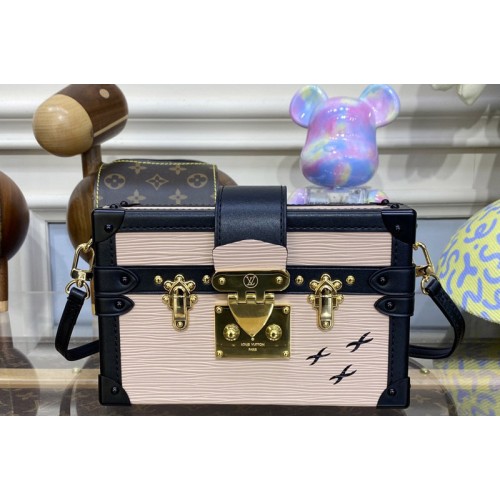 Louis Vuitton M59179 Petite Malle handbag in Pink Epi Leather Louis Vuitton M59179 Petite Malle handbag in Pink Epi Leather