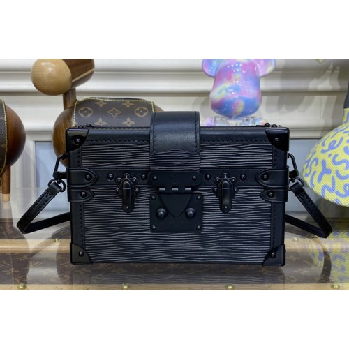 Louis Vuitton M59179 Petite Malle handbag in Black Epi Leather