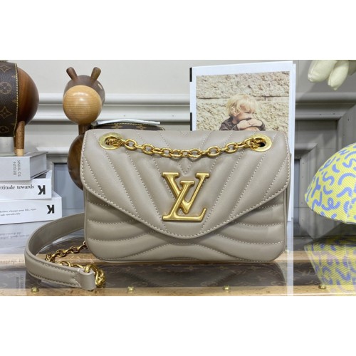 Louis Vuitton M20838 New Wave Chain Bag PM Bag in Taupe Leather