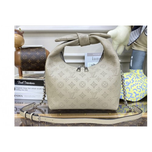 Louis Vuitton M20701 Why Knot PM handbag in Beige Mahina calf leather