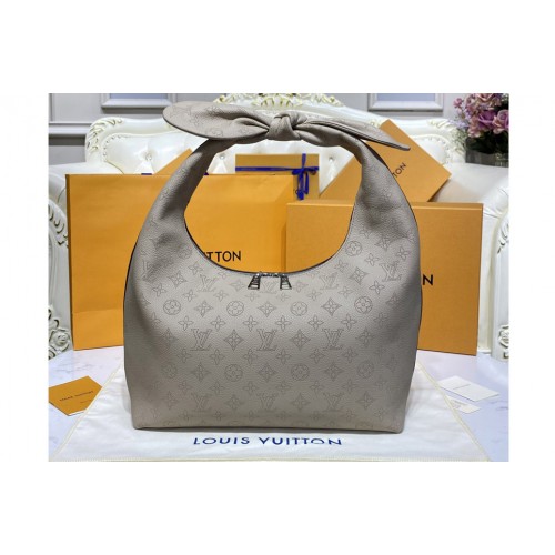 Louis Vuitton M20787 Why Knot PM handbag in Khaki Mahina calf leather