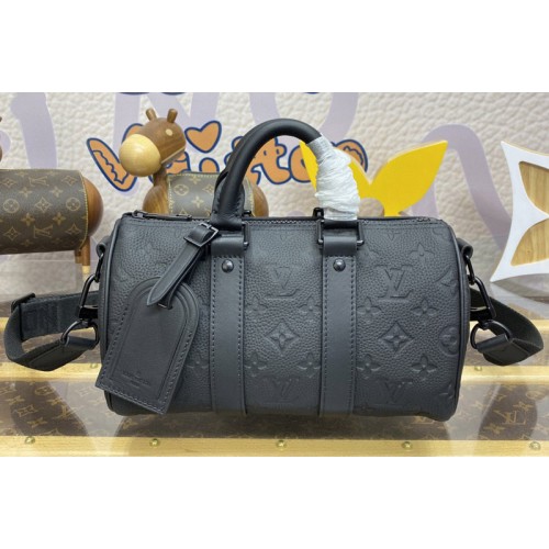 Louis Vuitton M20900 Keepall Bandouliere 25 Bag in Taurillon Monogram embossed cowhide leather