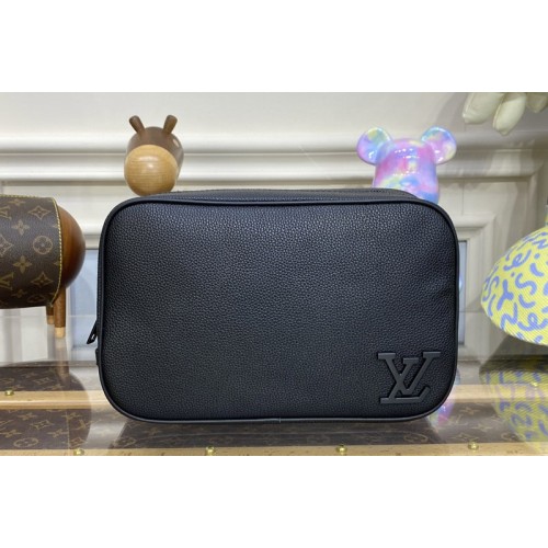 Louis Vuitton M20912 toilet pouch bag in Black Aerogram cowhide leather