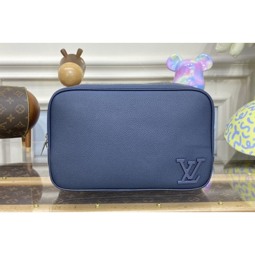 Louis Vuitton M20912 toilet pouch bag in Blue Aerogram cowhide leather