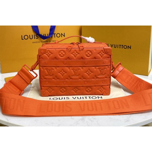 Louis Vuitton M20956 Handle Soft Trunk bag in Orange Taurillon Monogram leather