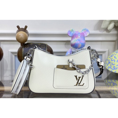 Louis Vuitton M20999 Marellini Bag in White Epi Leather