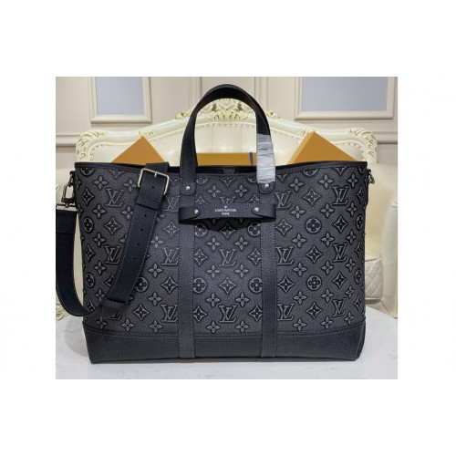 Louis Vuitton M21371 Tote Journey carryall bag in Charcoal Cowhide leather
