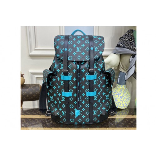 Louis Vuitton M21396 Christopher MM backpack in Graffiti Monogram Eclipse coated canvas