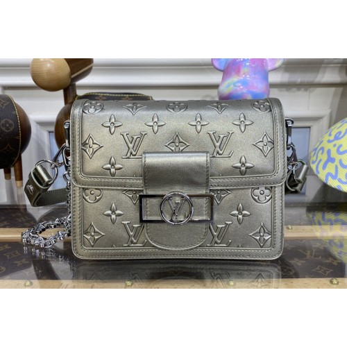 Louis Vuitton M21740 Dauphine Mini handbag in Light Gold Calfskin Louis Vuitton M21740 Dauphine Mini handbag in Light Gold Calfskin