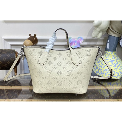 Louis Vuitton M21909 Blossom PM tote bag in Beige Mahina perforated calfskin leather