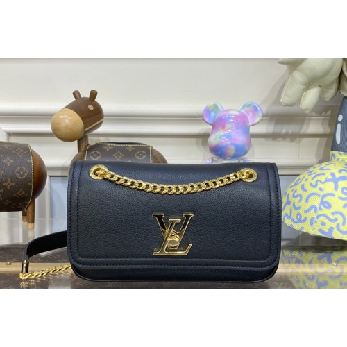 Louis Vuitton M22303 ockMe Chain Bag East West in Black Grained calf leather