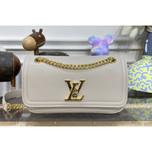 Louis Vuitton M22304 ockMe Chain Bag East West in Greige Grained calf leather