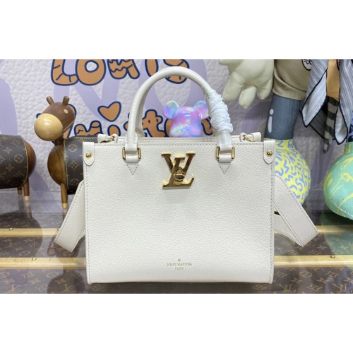 Louis Vuitton M23637 Lock & 038  Go handbag in Quartz Grained calf leather