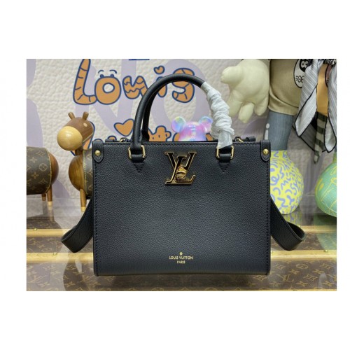 Louis Vuitton M22311 Lock & 038  Go handbag in Black Grained calf leather