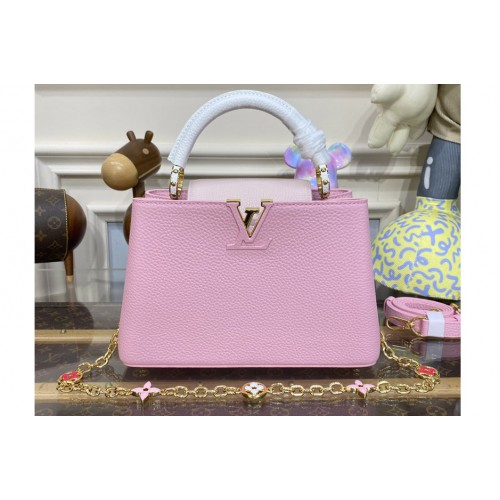 Louis Vuitton M22514 Capucines BB handbag in Pink Taurillon leather