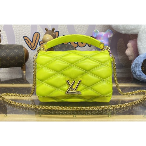Louis Vuitton M24185 GO-14 MM bag in Green Lambskin Leather