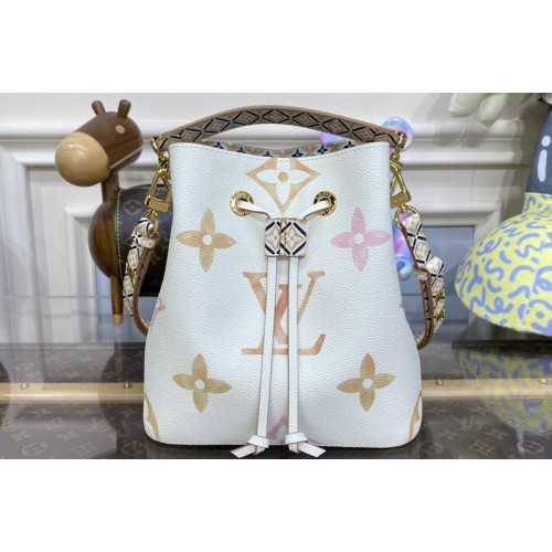 Louis Vuitton M22985 NeoNoe BB bucket bag in Beige Monogram coated canvas