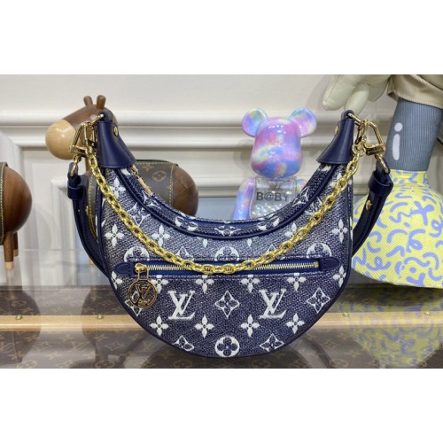 Louis Vuitton M22928 Loop Bag in Blue Monoglam coated canvas