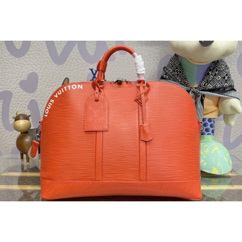 Louis Vuitton M23717 Alma Travel GM bag in Vermillon Red Epi Soft XL calfskin