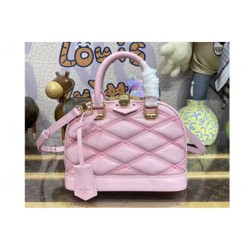 Louis Vuitton M24453 Alma BB handbag in Rosabella Pink Lamb leather