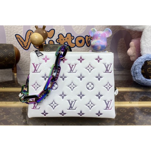 Louis Vuitton M23617 Coussin BB handbag in Gray Lambskin