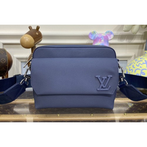 Louis Vuitton M22611 Fastline Messenger bag in Blue Cowhide leather