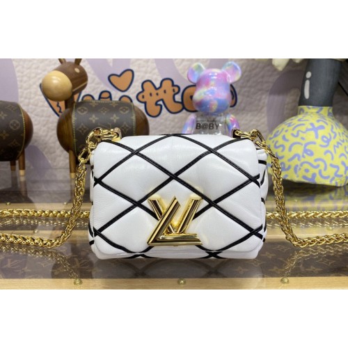 Louis Vuitton M23762 Pico GO-14 handbag in Black White Lambskin