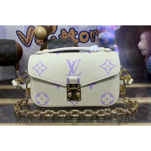 Louis Vuitton M23940 Pochette Metis East West handbag in Monogram Empreinte embossed cowhide leather