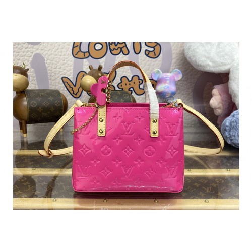 Louis Vuitton M24028 Reade PM bag in Neon Pink Monogram Vernis embossed cowhide leather Louis Vuitton M24028 Reade PM bag in Neon Pink Monogram Vernis embossed cowhide leather