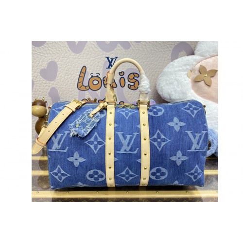 Louis Vuitton M24315 Pico GO-14 bag in Denim Blue Monogram Denim