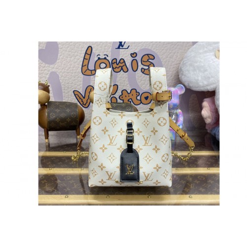 Louis Vuitton M24408 Atlantis BB handbag in White Monogram Canvas