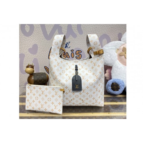 Louis Vuitton M24409 Atlantis GM bag in Monogram Dune coated canvas