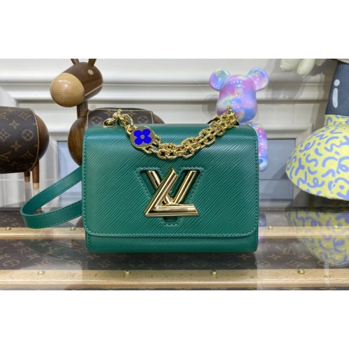 Louis Vuitton M21649 Twist PM handbag in Green Epi grained leather