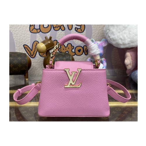 Louis Vuitton M24989 Capucines Mini handbag in Pink Taurillon leather