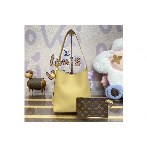 Louis Vuitton M25353 Low Key Hobo PM bag in Yellow Smooth Calfskin