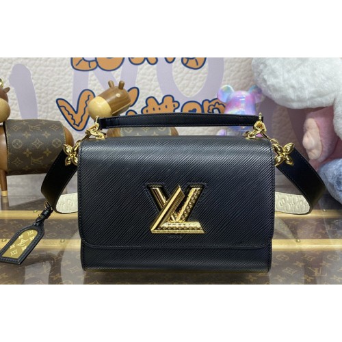 Louis Vuitton M25362 Twist PM handbag in Black Epi grained leather