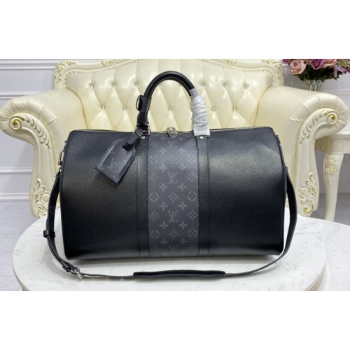 Louis Vuitton M30235 keepall bandouliere 45 Bag in Black Monogram Eclipse Canvas