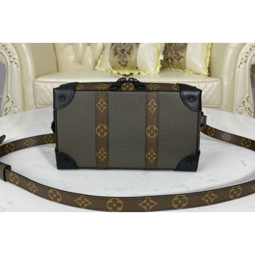 Louis Vuitton M30697 Soft Trunk Wallet in Khaki Green Taiga leather