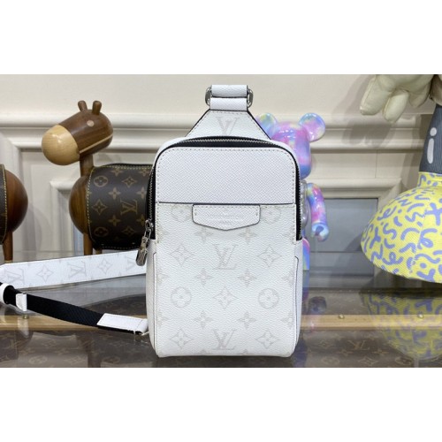 Louis Vuitton M30741 Outdoor Slingbag Bag in White Taigarama