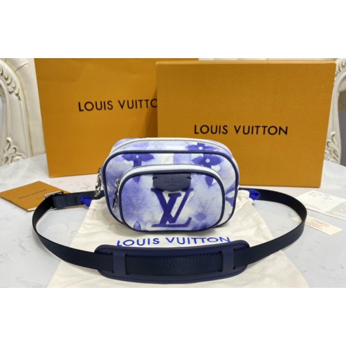 Louis Vuitton M45763 Outdoor Pouch in Monogram Watercolor Blue coated canvas