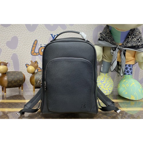 Louis Vuitton M30977 Avenue Backpack in black Taiga leather