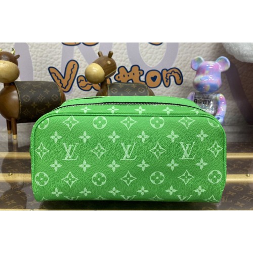 Louis Vuitton M31013 Dopp Kit Bag in Cactus Green Monogram coated canvas