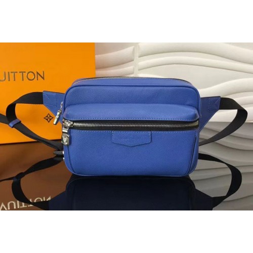 Louis Vuitton M33455 Outdoor Numbag Bags in Blue Taiga Leather