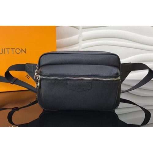 Louis Vuitton M33438 Outdoor Numbag Bags in Black Taiga Leather