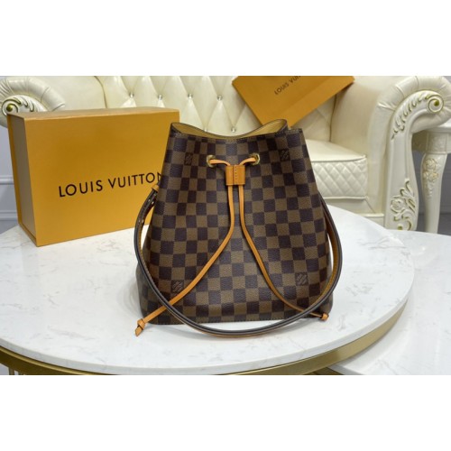 Louis Vuitton N40213 NeoNoe bucket bag in Damier Ebene coated canvas